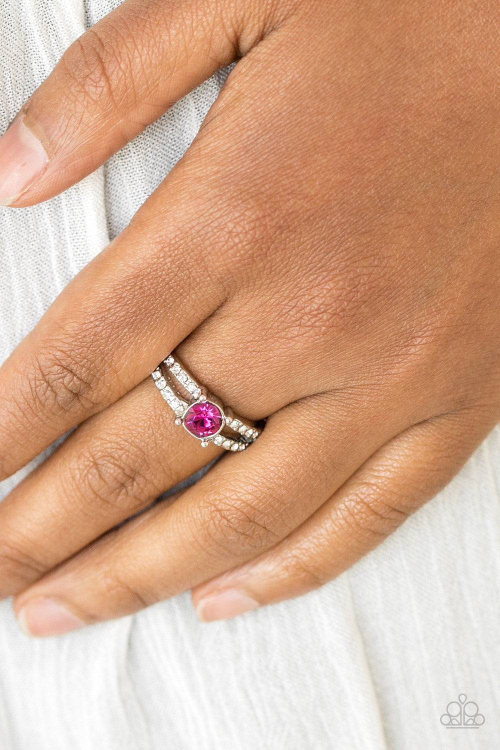 Paparazzi ♥ Dream Sparkle - Pink ♥ Ring