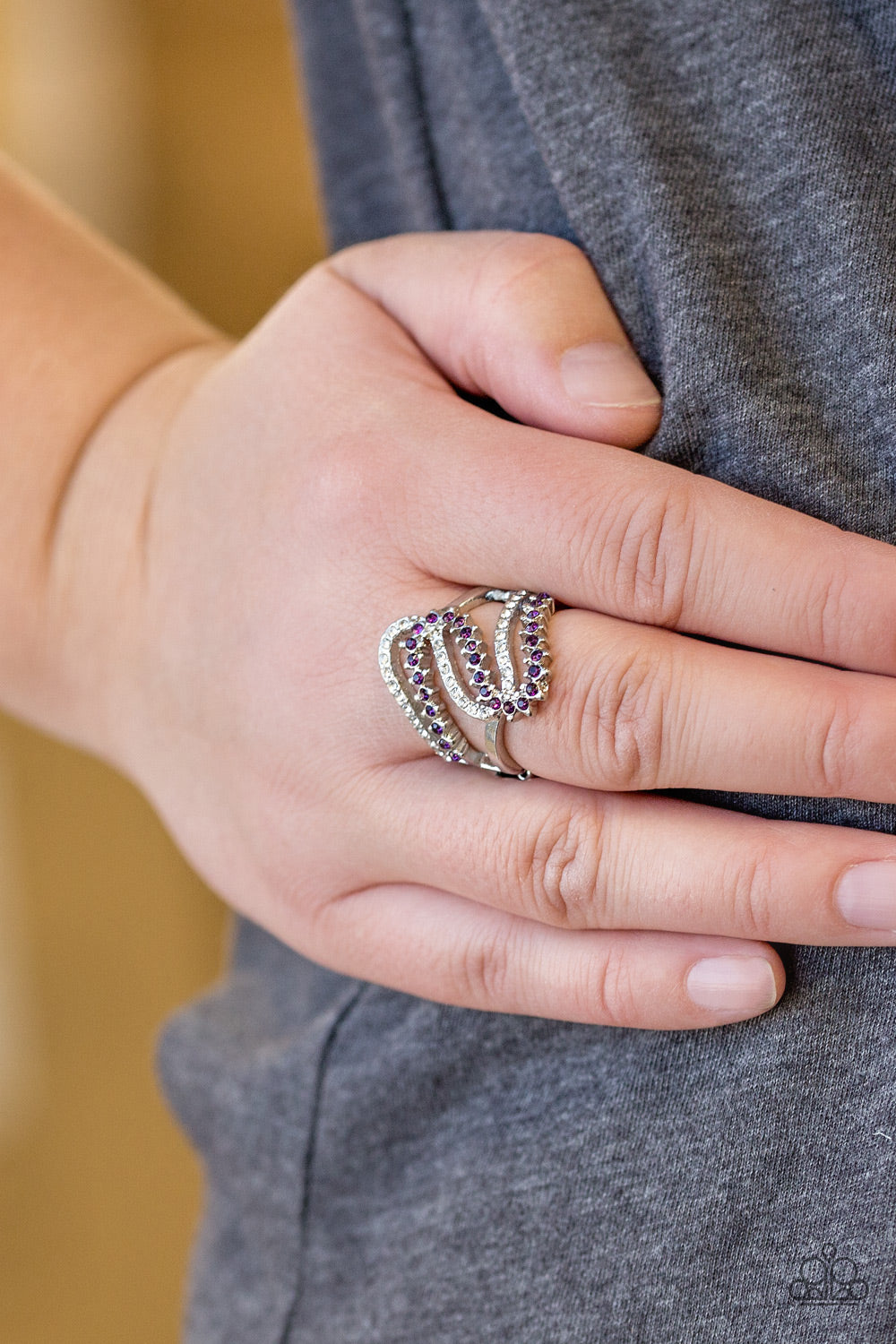 Paparazzi ♥ Make Waves - Purple ♥ Ring