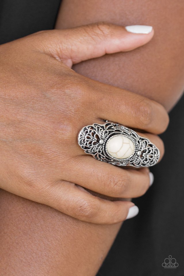 Paparazzi ♥ Ego Trippin - White ♥ Ring