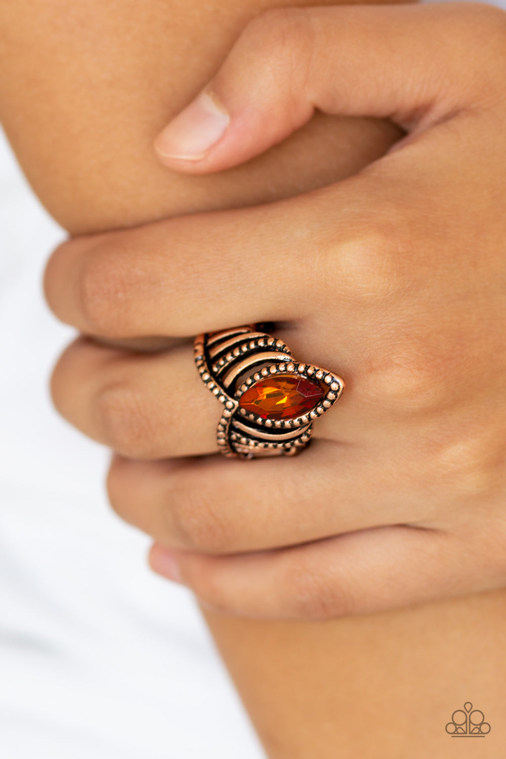 Paparazzi ♥ Heres Your Crown - Copper ♥ Ring