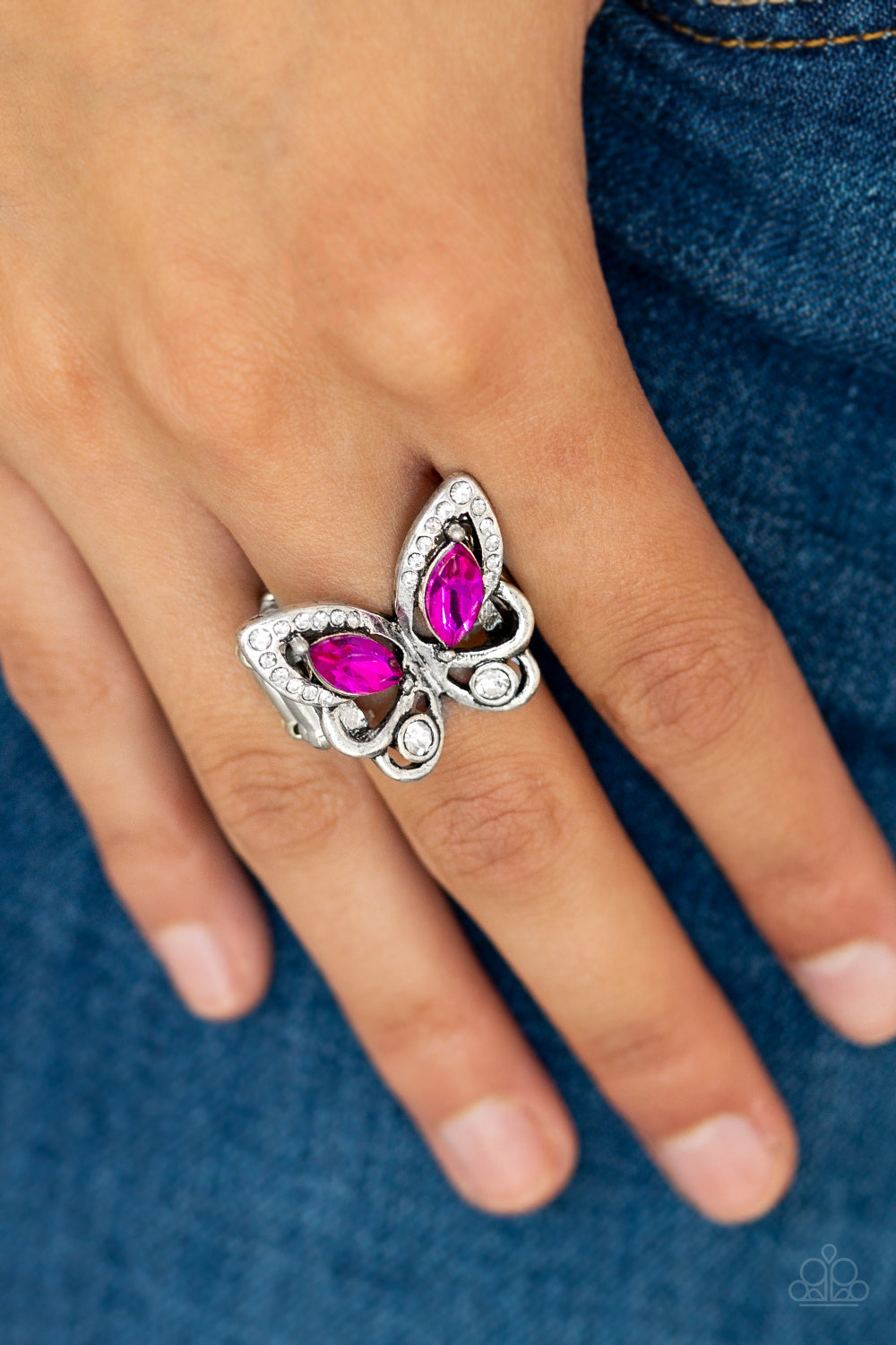 Paparazzi ♥ Too Much Of A Good WING - Pink ♥ Ring