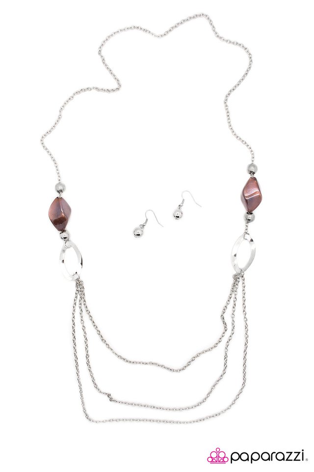 Paparazzi ♥ My Head Is Spinning - Brown ♥ Necklace