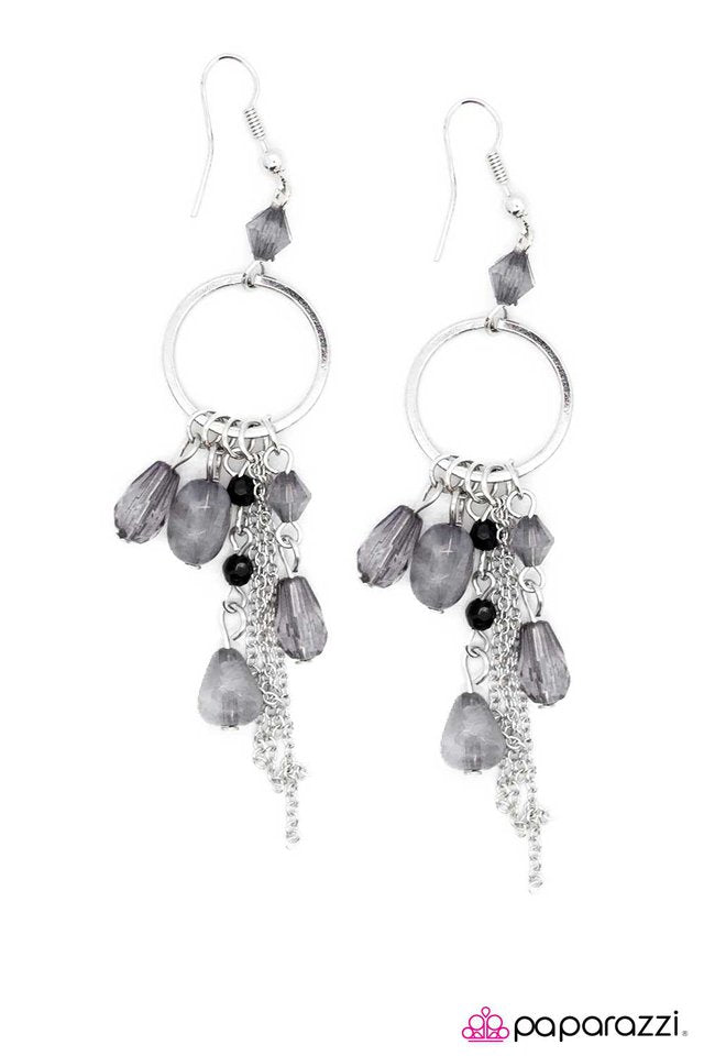 Paparazzi ♥ On A Whim - Silver ♥ Earrings