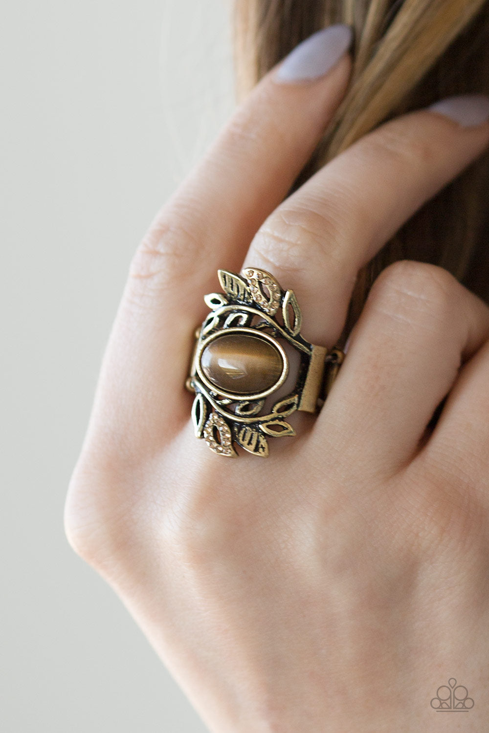 Paparazzi ♥ Garden Dew - Brass ♥ Ring