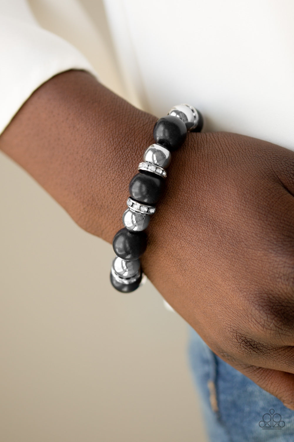 Paparazzi ♥ Ruling Class Radiance - Black ♥ Bracelet