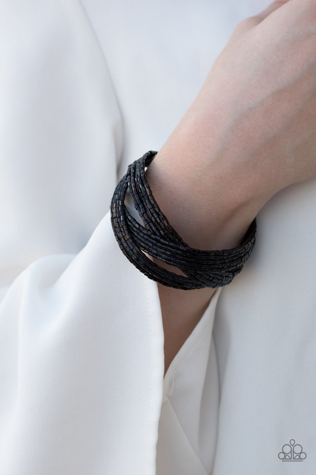 Paparazzi ♥ Shooting Stars - Black ♥ Bracelet