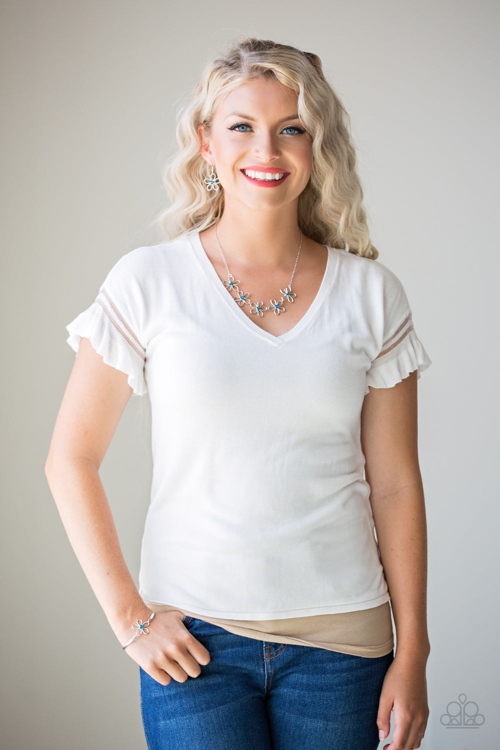 Paparazzi ♥ Hibiscus Hipster - Blue ♥ Bracelet