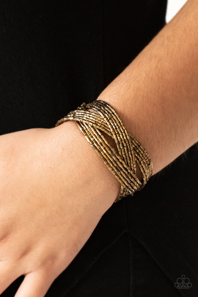 Paparazzi ♥ Shooting Stars - Brass ♥ Bracelet