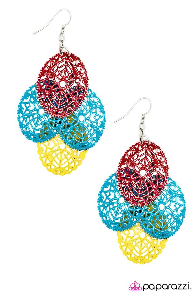 Paparazzi ♥ Primarily Polished - Multi ♥ Earrings