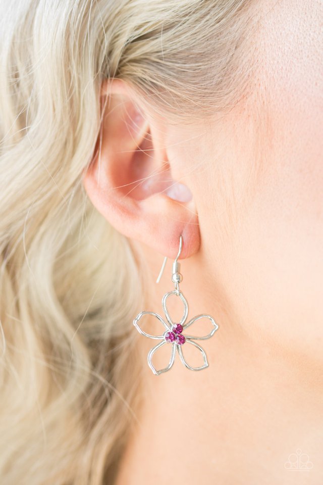 Paparazzi ♥ Hoppin Hibiscus - Pink ♥ Necklace