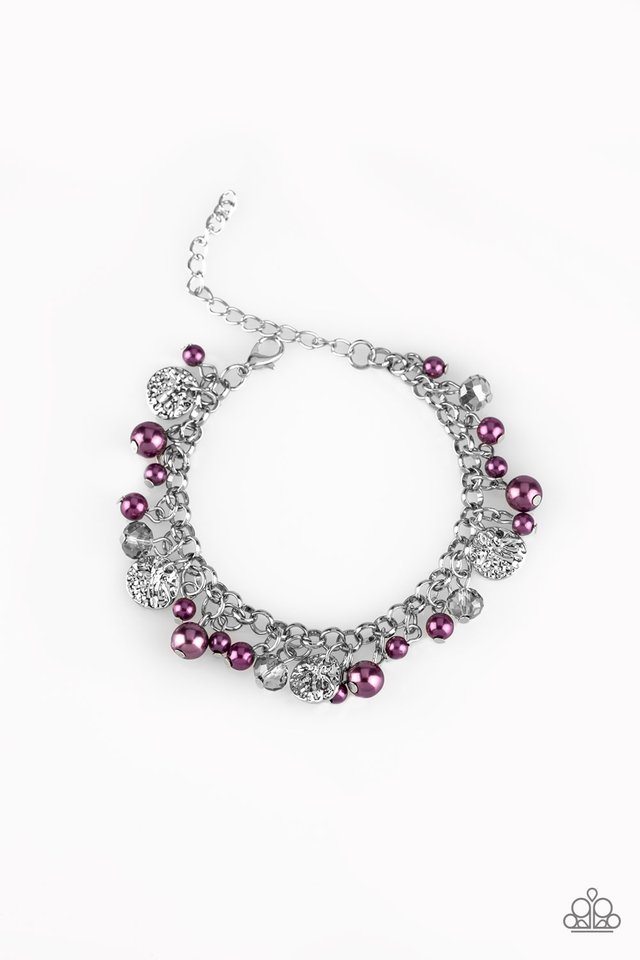 Dior x ERL Bracelet Purple Technical Rope and Purple Crystals in
