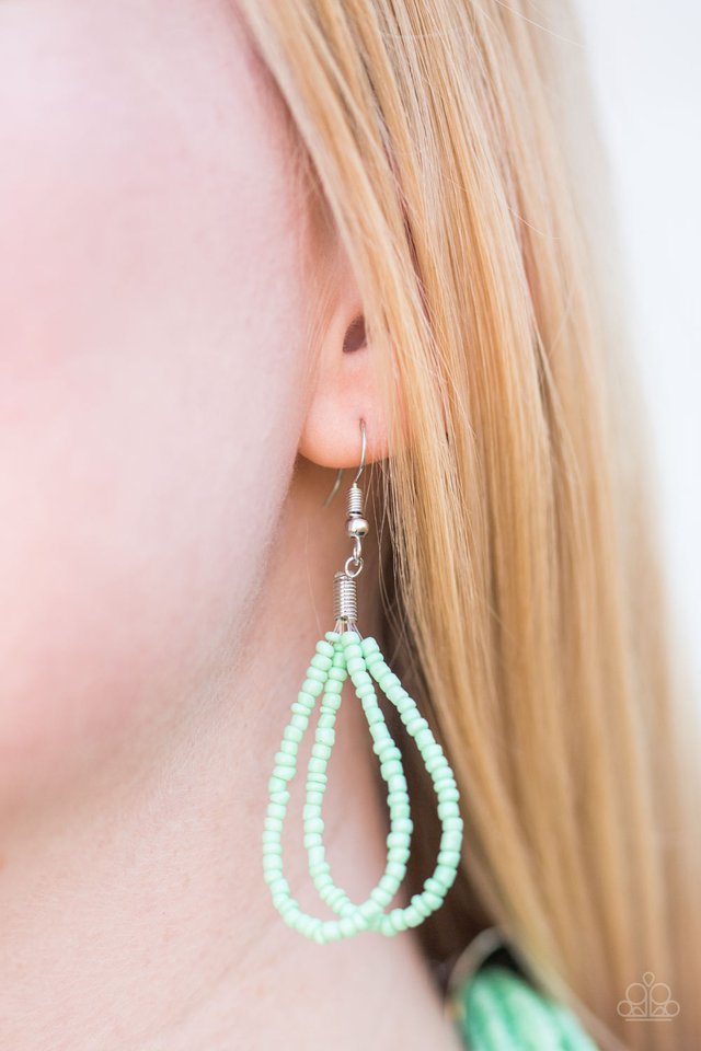 Paparazzi ♥ Wide Open Spaces - Light Green ♥ Necklace