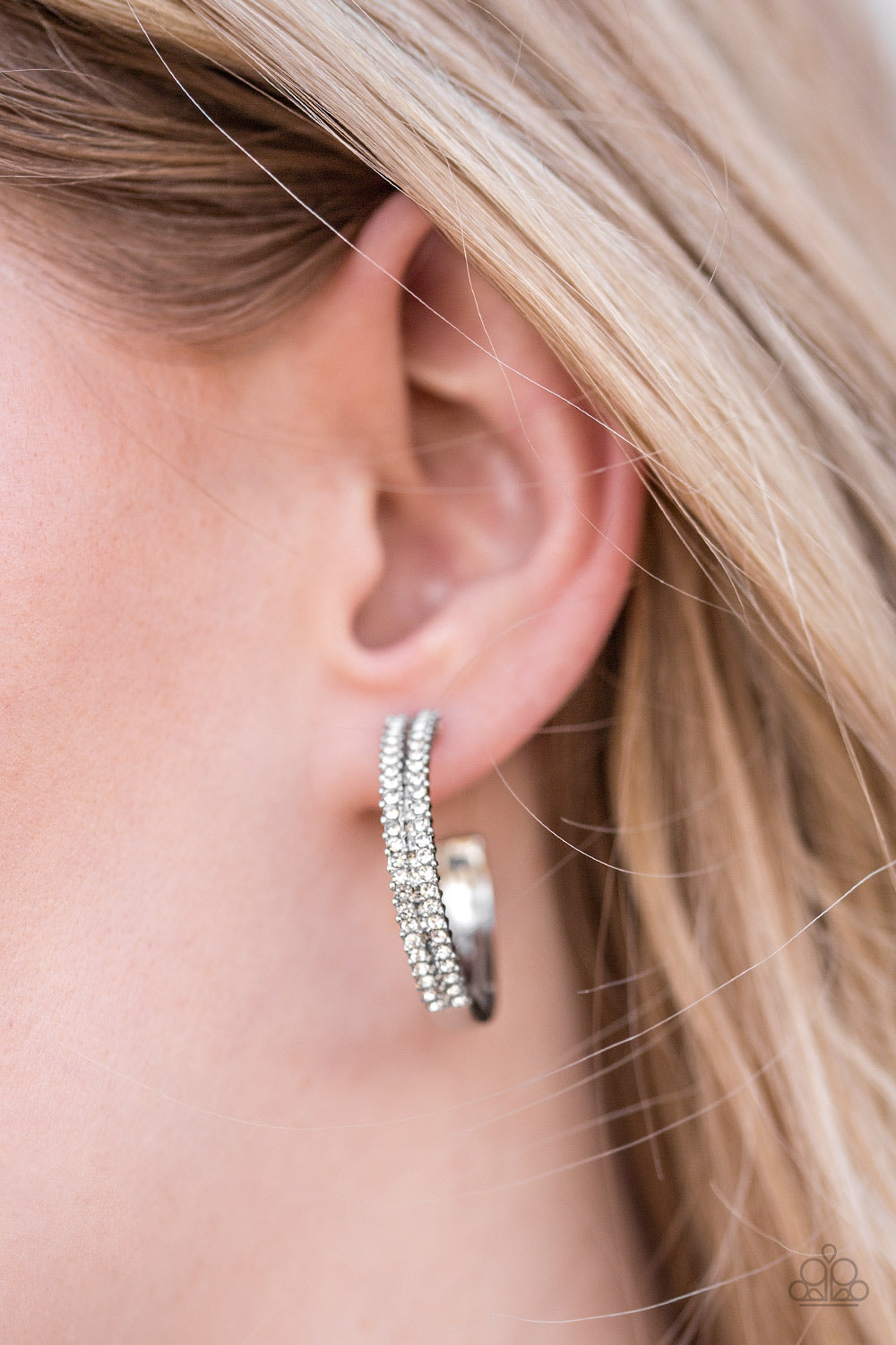 Paparazzi ♥ Slay Your Way - White ♥ Earrings