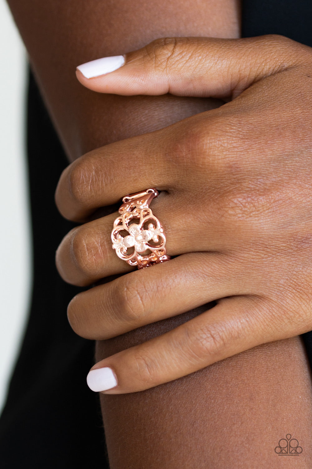Paparazzi ♥ Fanciful Flower Gardens - Rose Gold ♥ Ring