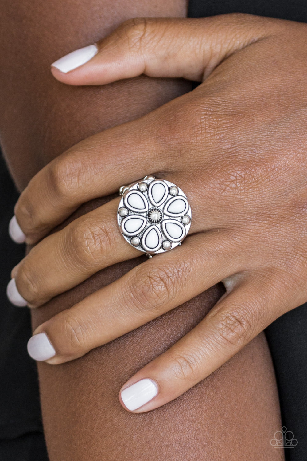 Paparazzi ♥ Color Me Calla Lily - White ♥ Ring