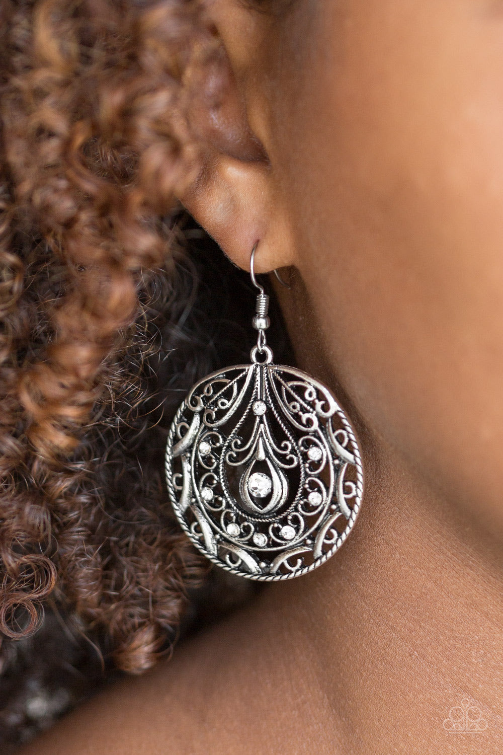 Paparazzi ♥ Choose To Sparkle - White ♥ Earrings