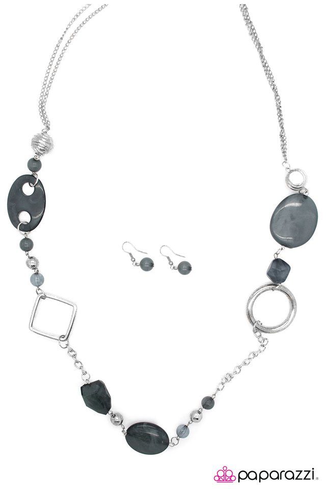 Paparazzi ♥ Shadow Dancer - Silver ♥ Necklace