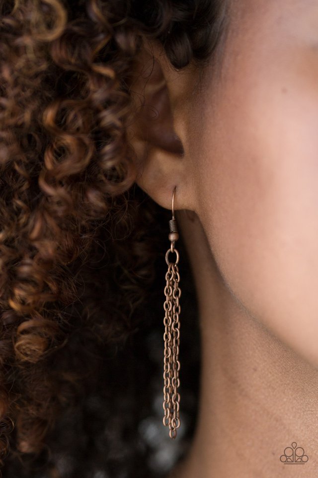 Paparazzi ♥ Noble Navigator - Copper ♥ Necklace