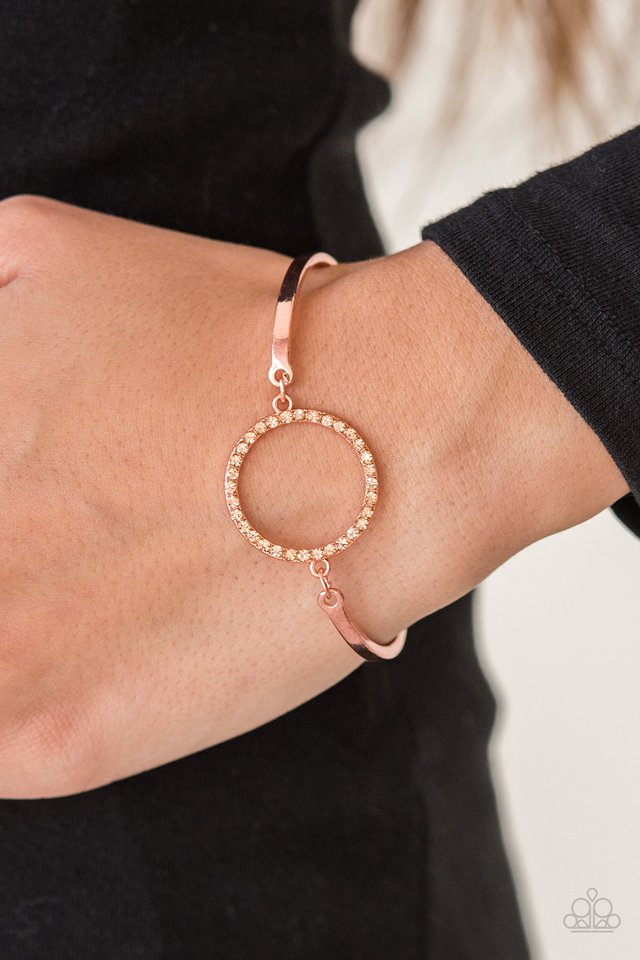 Paparazzi ♥ Center Of Couture - Copper ♥ Bracelet