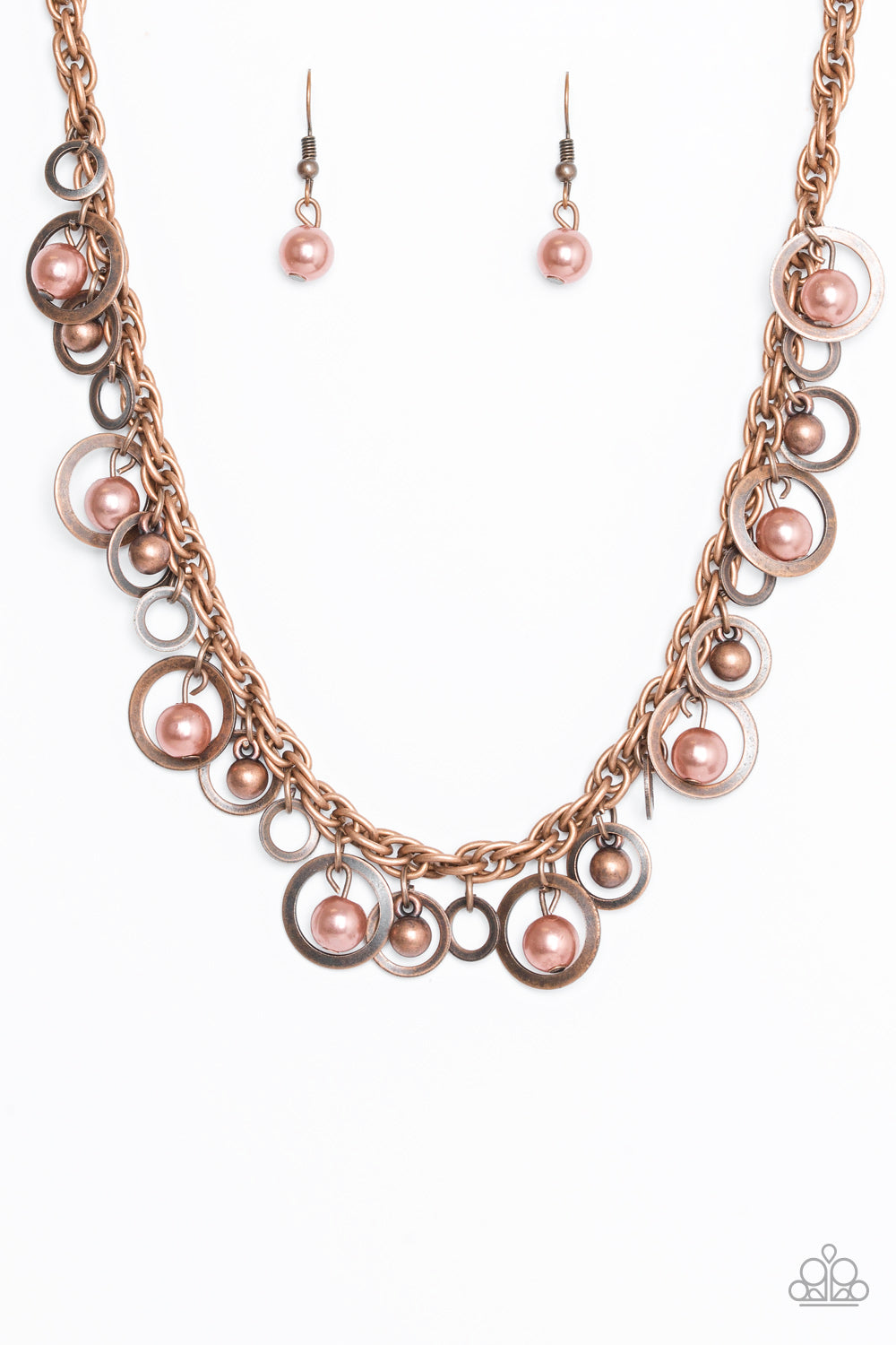 Treasure Tease-Copper Necklace-Paparazzi Accessories