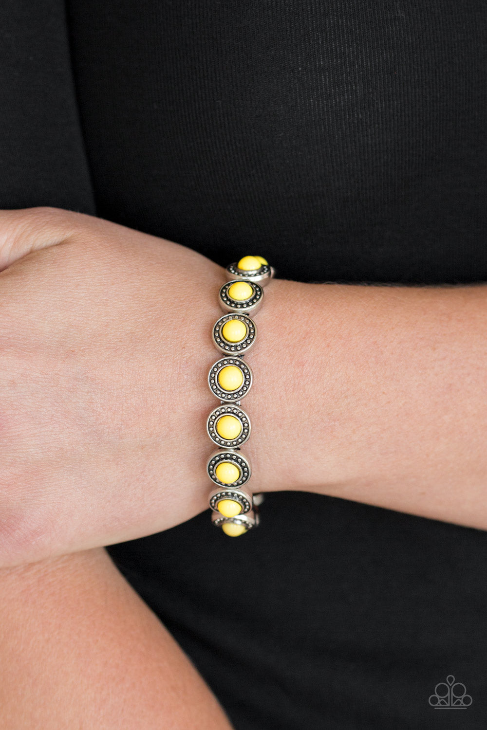 Paparazzi ♥ Globetrotter Goals - Yellow ♥ Bracelet