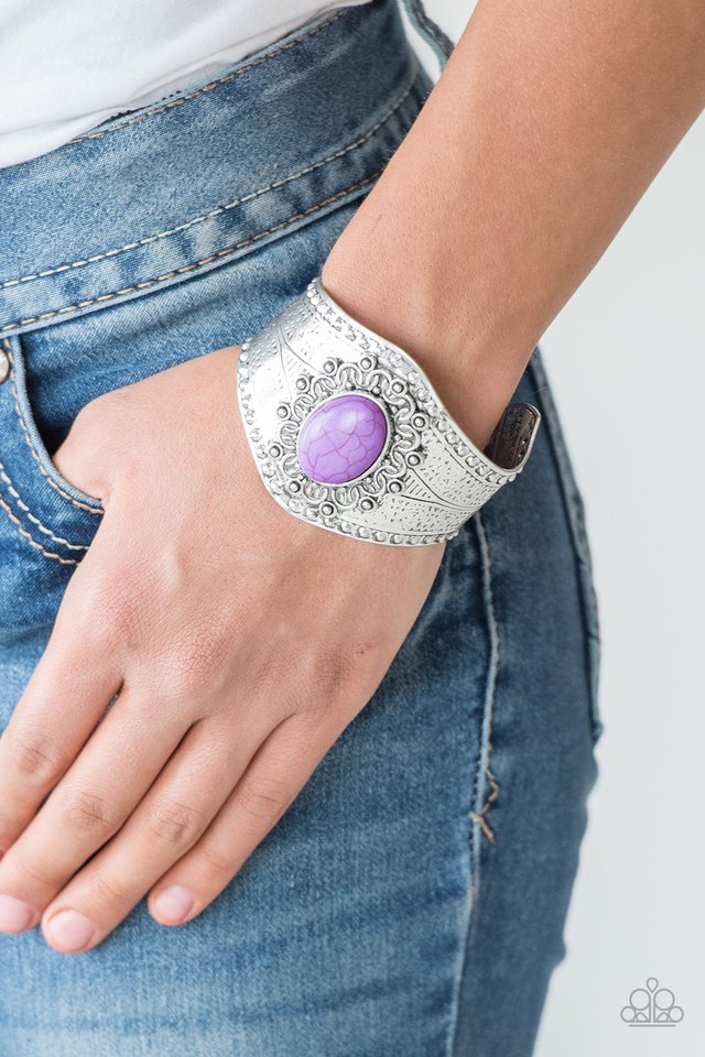 Paparazzi ♥ Mojave Majesty - Purple ♥ Bracelet