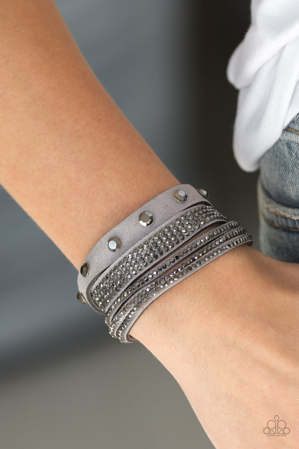 Paparazzi ♥ Totally Rockable - Silver ♥ Bracelet