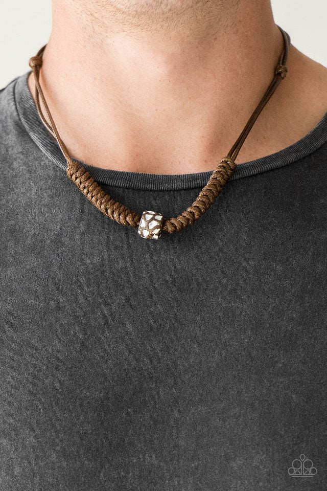 Paparazzi ♥ Pacific Pioneer - Brown ♥ Necklace
