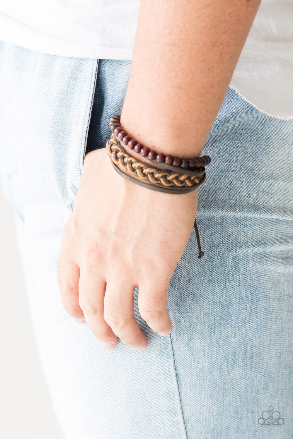 Paparazzi ♥ Deep Sea Sinker - Brown ♥ Bracelet