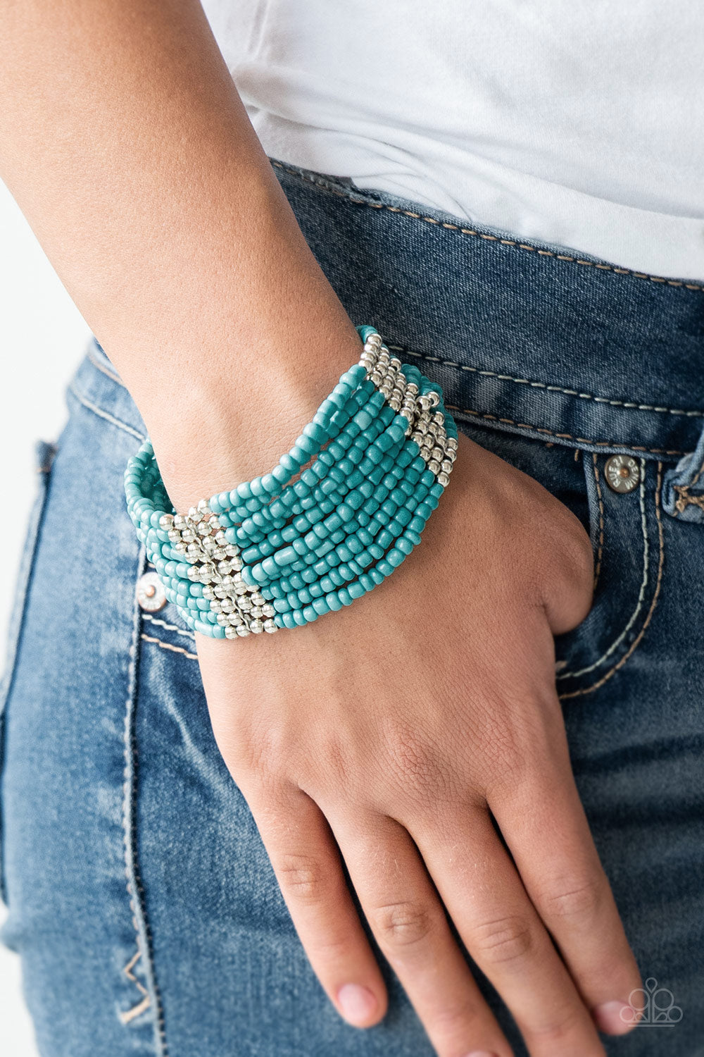 Paparazzi ♥ Outback Odyssey - Blue ♥ Bracelet