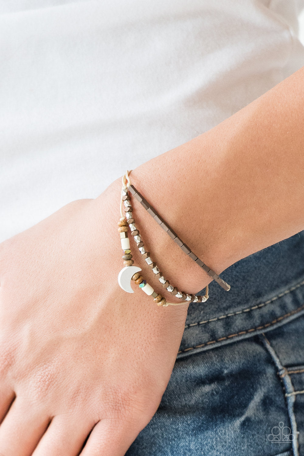 Paparazzi ♥ Desert Moon - Brown ♥ Bracelet