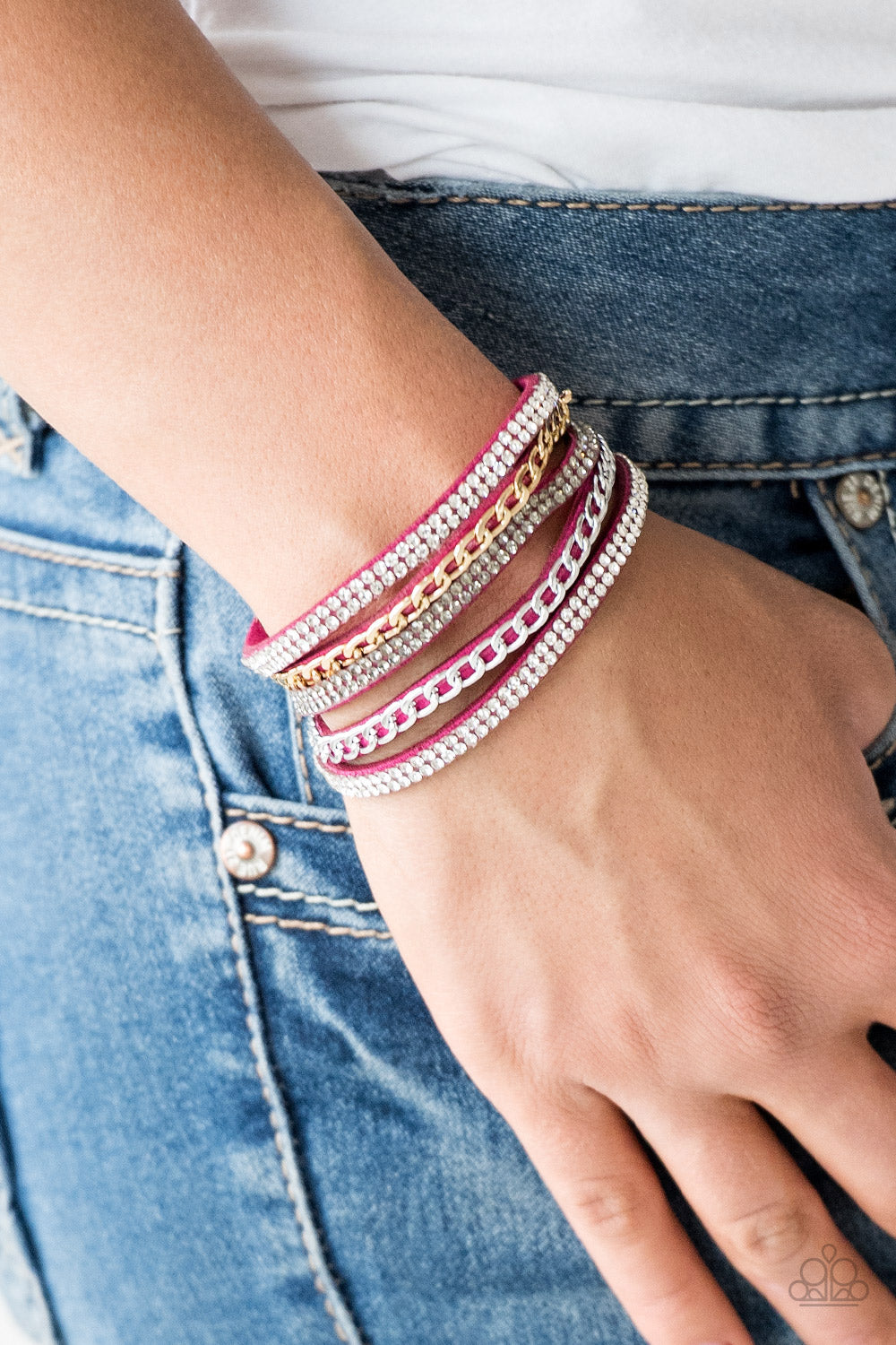 Paparazzi ♥ Fashion Fiend - Pink ♥ Bracelet
