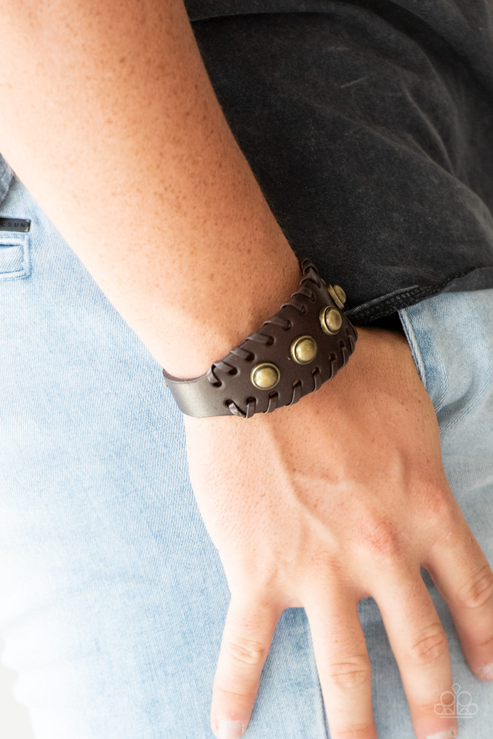 Paparazzi ♥ Urban Cowboy - Brown ♥ Bracelet