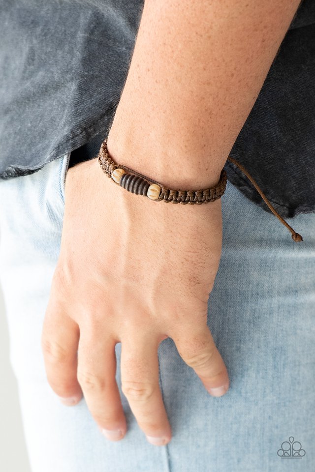 Paparazzi ♥ Tiki Traveler - Brown ♥ Bracelet