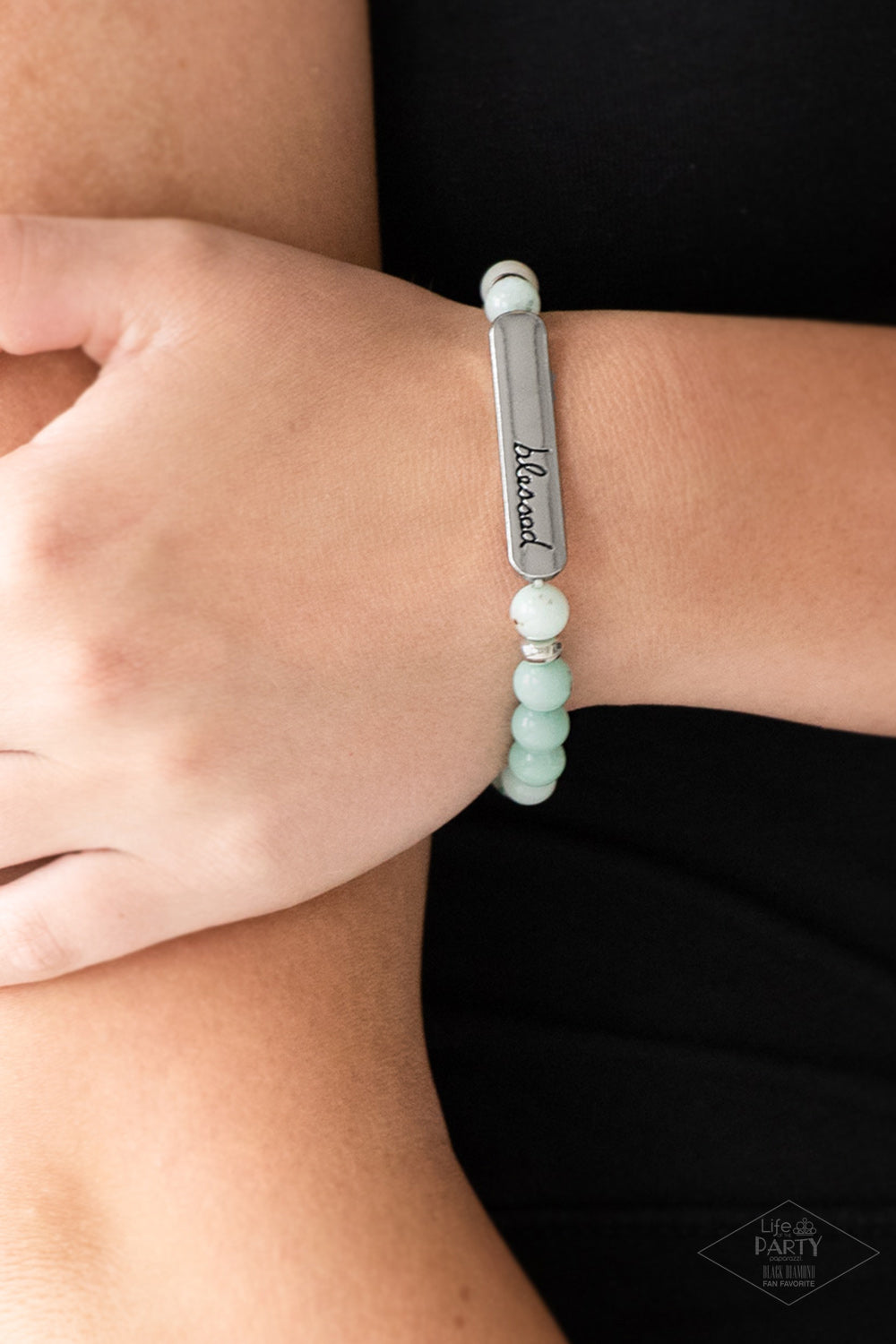 Paparazzi ♥ Born Blessed - Green ♥ Bracelet