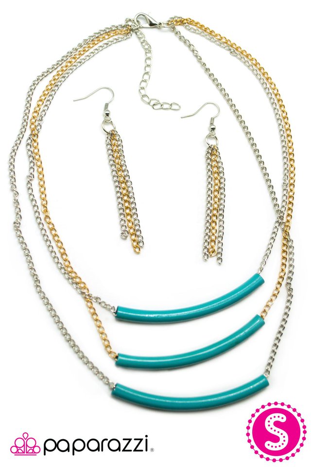 Paparazzi ♥ Right this SWAY - Blue ♥ Necklace