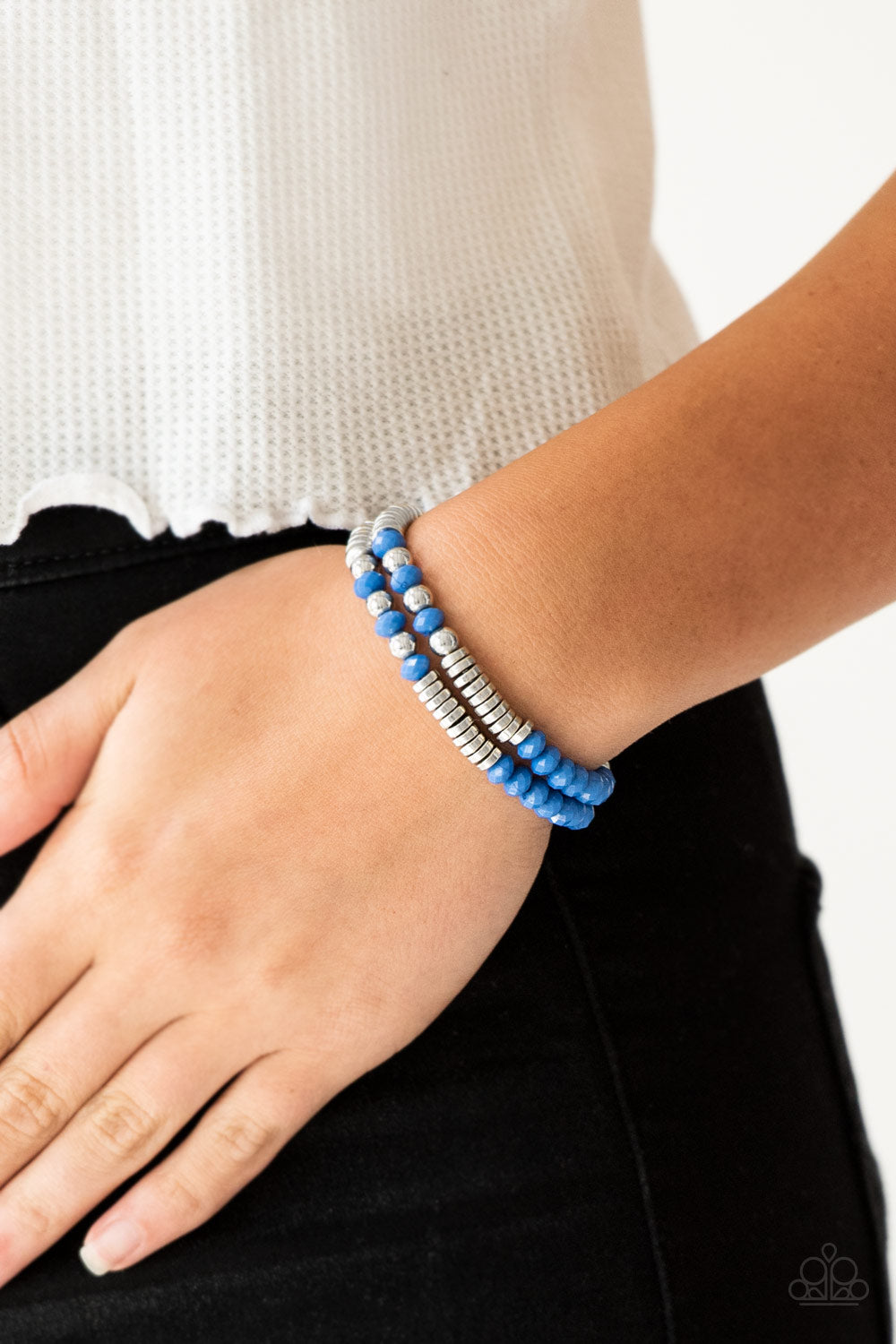 Paparazzi ♥ Downright Dressy - Blue ♥ Bracelet