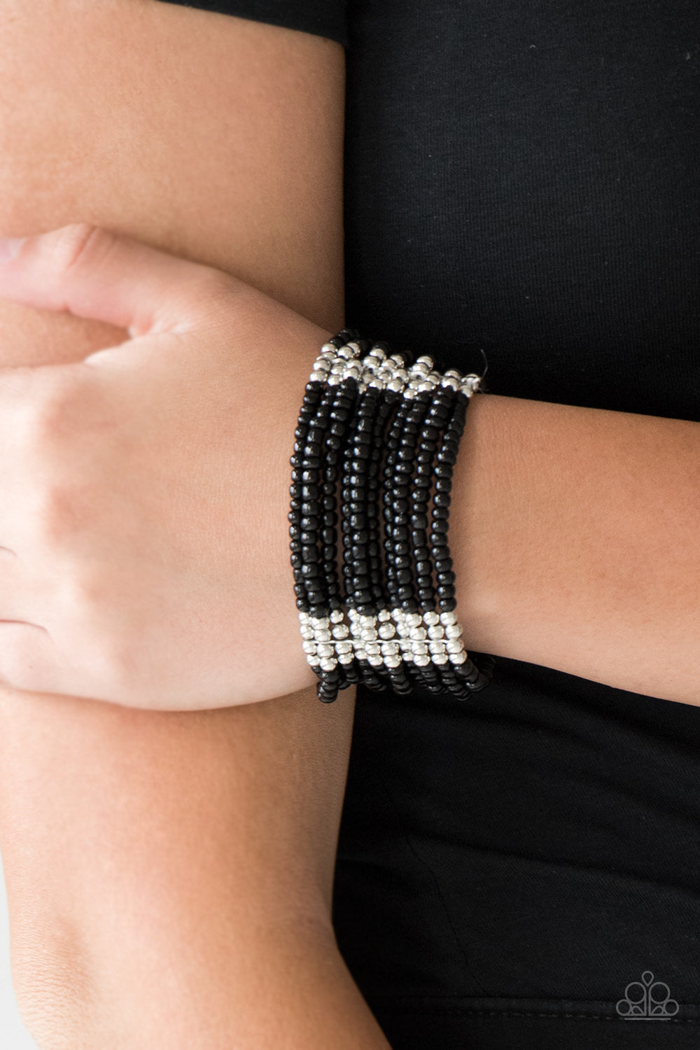 Paparazzi ♥ Outback Odyssey - Black ♥ Bracelet