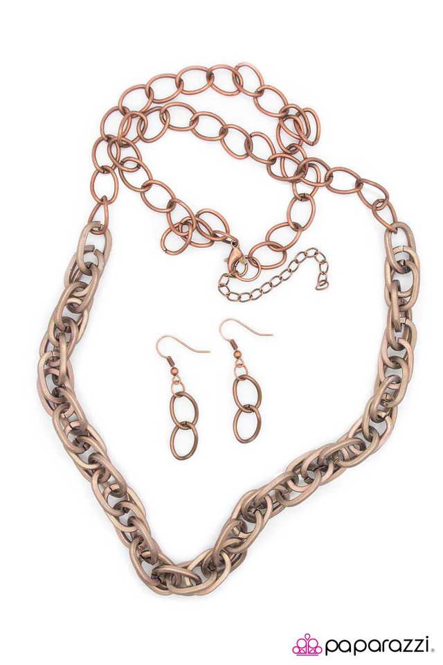 Paparazzi ♥ Two Is Better Than One - Copper ♥ Necklace
