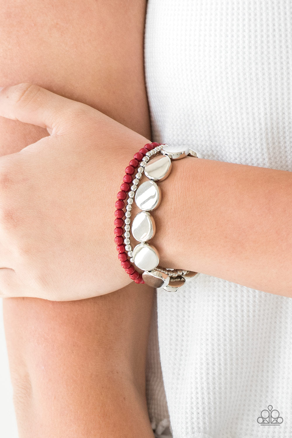 Paparazzi ♥ Beyond The Basics - Red ♥ Bracelet