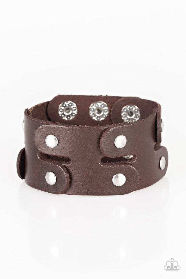 Paparazzi ♥ Downright Desperado - Brown ♥ Bracelet