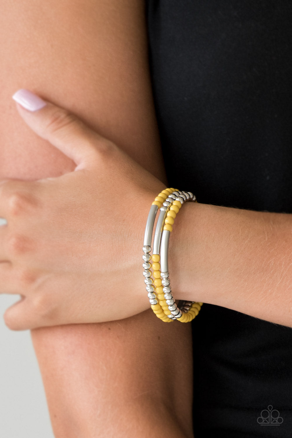 Paparazzi ♥ Tourist Trap - Yellow ♥ Bracelet