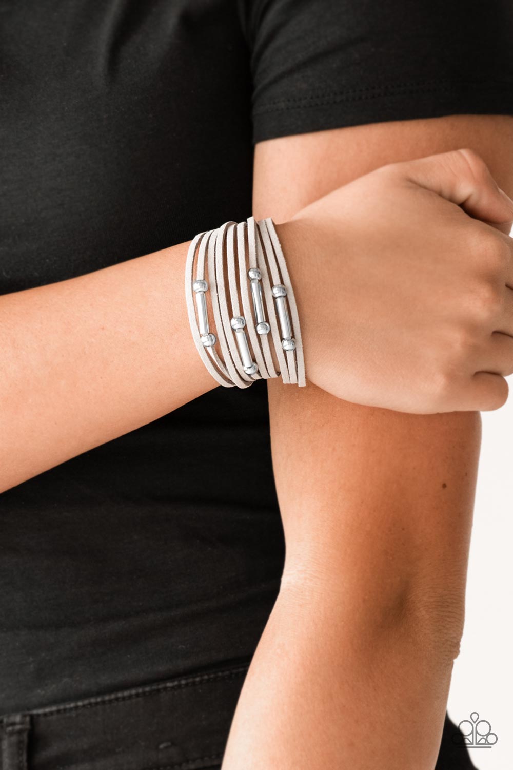 Paparazzi ♥ Back To BACKPACKER - Silver ♥ Bracelet