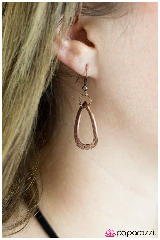 Paparazzi ♥ It All Adds Up - Copper ♥ Necklace