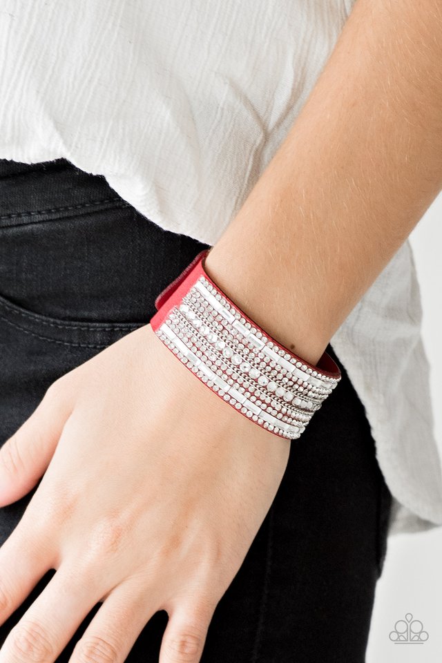 Paparazzi ♥ Rebel Radiance - Red ♥ Bracelet