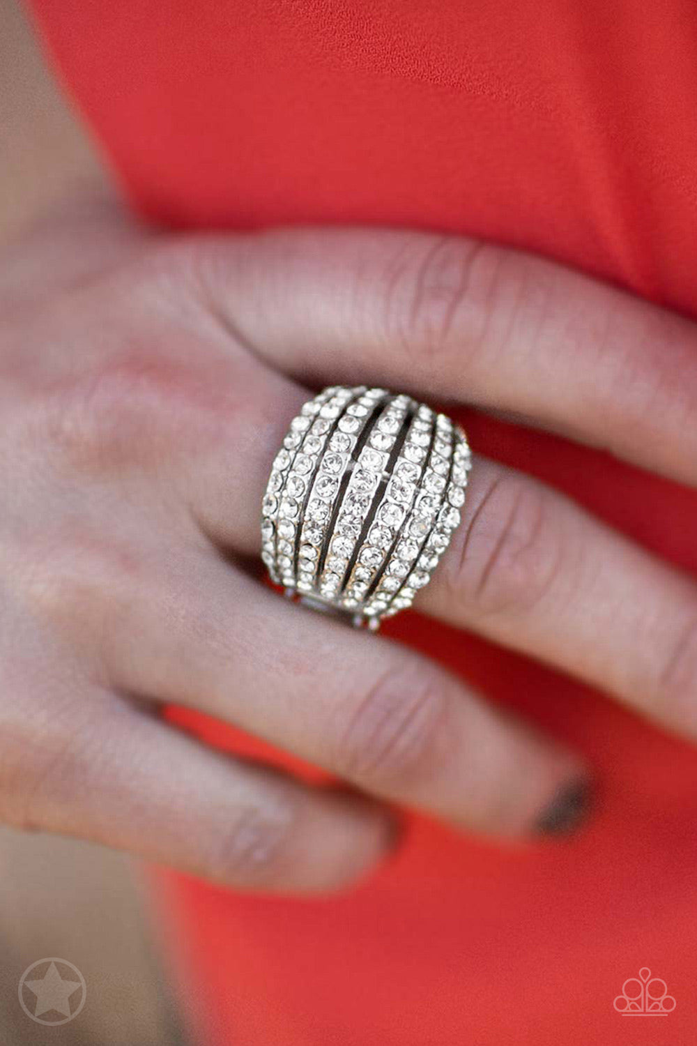 Paparazzi ♥ Blinding Brilliance - White ♥ Ring