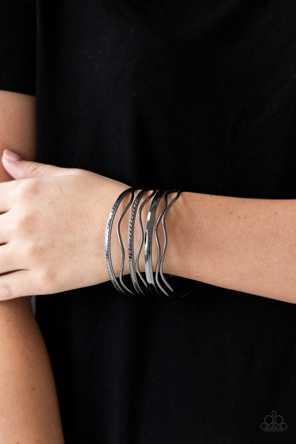 Paparazzi ♥ Zesty Zimbabwe - Black ♥ Bracelet