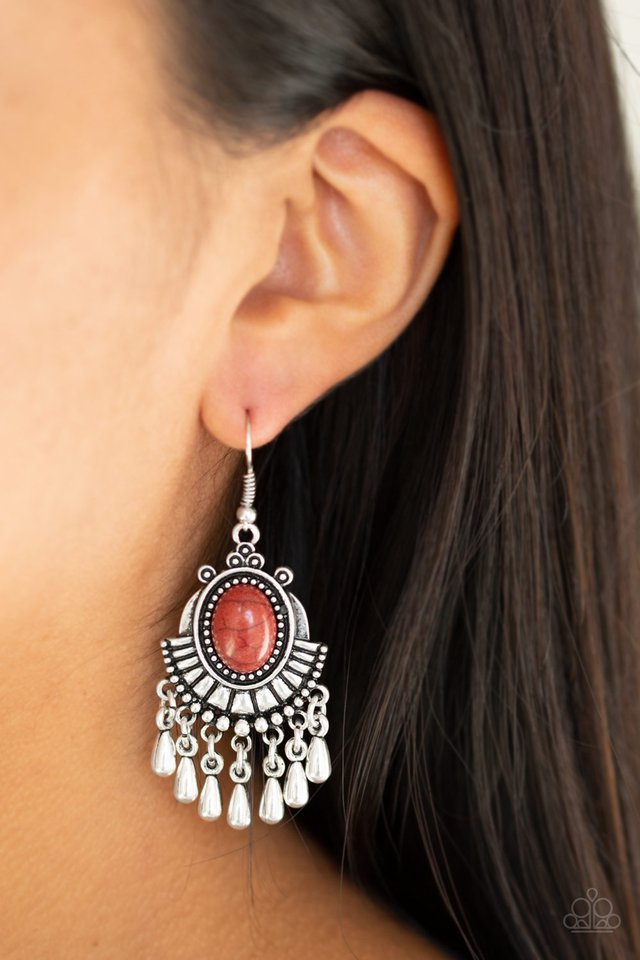 Paparazzi ♥ Onward and Westward - Brown ♥ Earrings