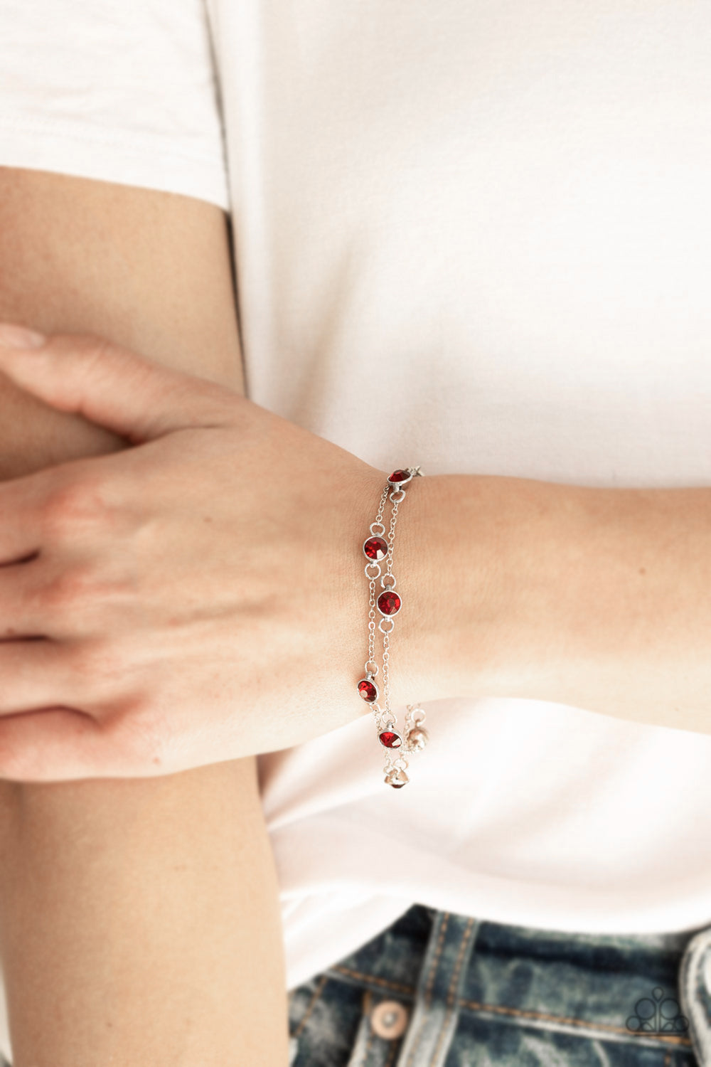 Paparazzi ♥ Spotlight Starlight - Red ♥ Bracelet