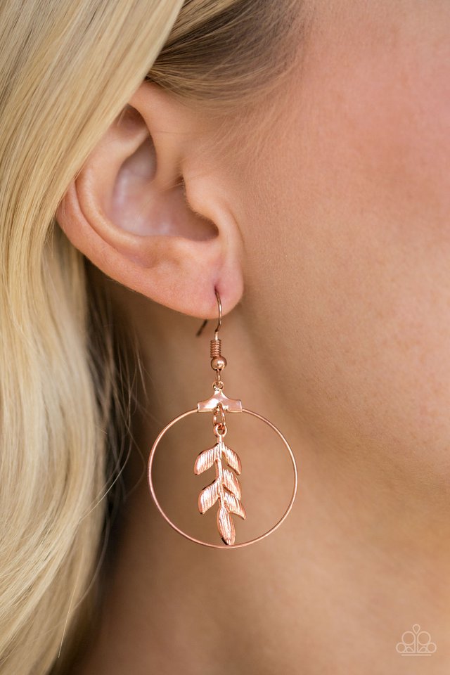 Paparazzi ♥ Branching Into Boho - Copper ♥ Earrings